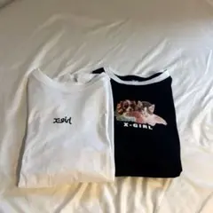 x-girl Tシャツセット Sサイズ ホワイト・ブラック