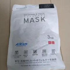 UNIQLO AIRism 洗えるマスク 3枚入り ブラック