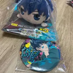 呪術廻戦 セガラッキーくじ 寝そべりぬいぐるみ 伏黒恵 缶バッジ