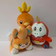 ポケモン　めちゃもふぐぬいぐるみ　まとめ売り　パモ　アチャモ　ホゲータ　3点
