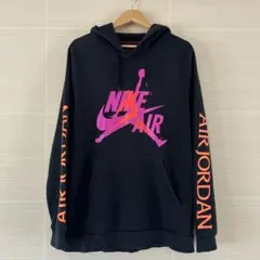 NIKE AIR JORDAN パーカー ブラック　オレンジのサムネイル