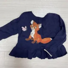 Disney きつねと猟犬　トッド刺繍 ニットセーター