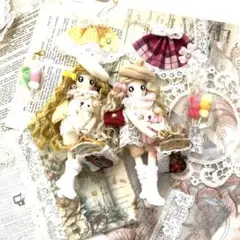 カントリードール ドールチャーム バッグチャーム2体セット A