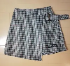 LOVETOXIC チェック柄ラップスカートL(160cm)