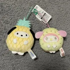 サンリオキャラクターズ フルーツきぐるみ マスコットメロン いちご