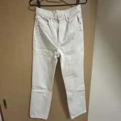 GU ストレートデニム ホワイト Sサイズ