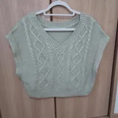 INGNI ライトグリーン ニットベスト M