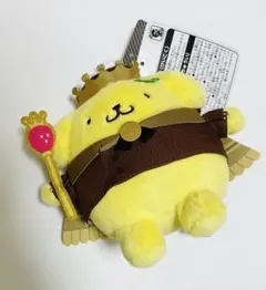 サンリオ ポムポムプリン マスコットキーホルダー ぬいぐるみ 王冠