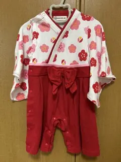 袴ロンパース CROISSANCE BEBE お食い初め 女の子用　80センチ