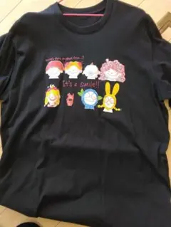 キャラクターグラフィック Tシャツ 半袖 ブラック