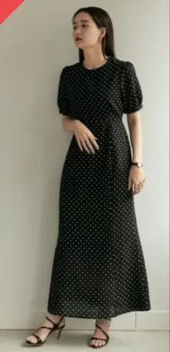 【値下げ】TINA：JOJUN パフスリーブマーメイドワンピース M