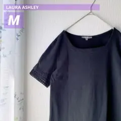 LAURA ASHLEY ローラアシュレイ 半袖 M黒Tシャツ カットソーレースのサムネイル