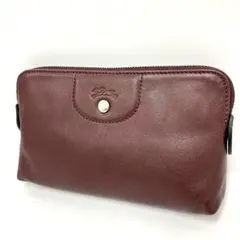 大人気☆LONGCHAMP☆ロンシャン☆ポーチ☆小物入れ☆レザー☆ボルドー！のサムネイル