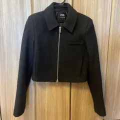 ZARA ショート丈 ジップアップ ジャケットのサムネイル