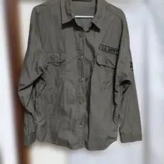 U.S. ARMY カーキ 長袖シャツミリタリー