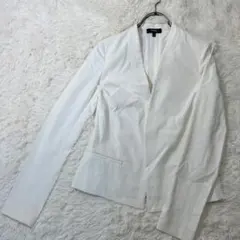 2025年最新】セオリーノーカラージャケット白の人気アイテム - メルカリ
