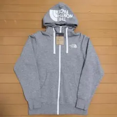 ノースフェイス　ジップパーカー　ミックスグレー　sサイズ