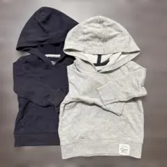 フード付きトレーナー 80cm 双子コーデ おそろコーデ