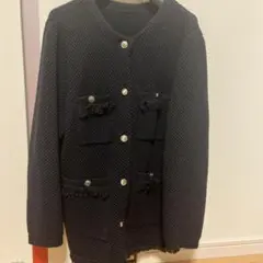 ネイビー ジャケット　JUSGLITTY