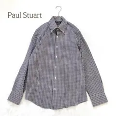ポールスチュアート 長袖シャツ M チェック柄　総柄　綿100% 羽織