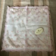 PIERRE BALMAIN 花柄刺繍 ハンカチ 40