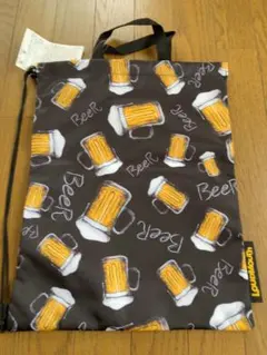 期間限定値下げ❗️新品未使用 Loudmouth 巾着袋 ビール柄のサムネイル