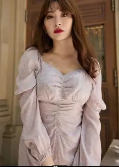 Herlipto Rosa Ruched Satin Dress