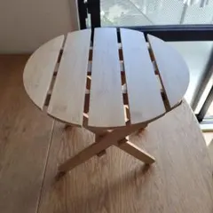 IKEA VILDAFEL 竹製 折りたたみ サイドテーブル