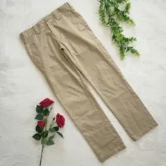 【BEAMS HEART】S ダークベージュ スリムフィットパンツ ボトムス