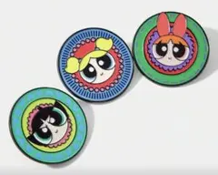 【【 新品未使用 月末セール 】】パワーパフガールズ ピンズ 3点セット PPG