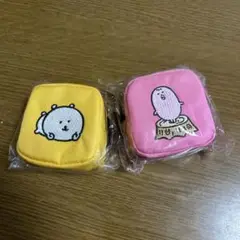 ナガノキャラクターズ　カラビナつき刺繍スクエアミニポーチ 《2個セット》