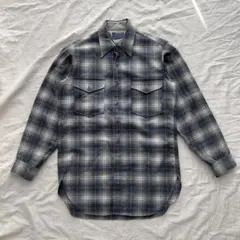70s後期〜80s初期Pendleton ウールシャツ USA製 オンブレ