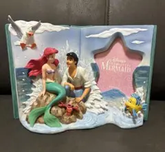 Disney 】リトルマーメイド アリエル ブック型フォト置物 レトロ 超