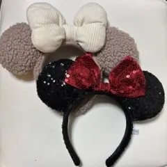 ミッキー耳カチューシャ 2種類セット