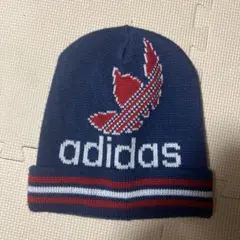 adidas ニット帽 90年代 デサント製