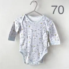 ユニクロ　スヌーピー 長袖ロンパース ボディースーツ 70cm