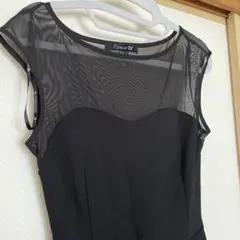 し*ほ様 Forever 21 ブラック ペプラム　ドレス S シースルー、セク