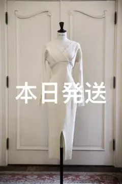 ワンピース Herlipto Lace-Trimmed Knit Dress Herlipto♡Lace-Trimmed Knit Dress【M】