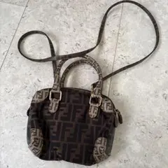 Fendi FFロゴショルダーバッグ ブラウン