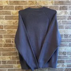 新品未使用　無印良品　洗えるワッフルあみ　クルーネックセーター