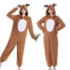 クリスマス大人用トナカイ衣装コスチューム男性L170コスプレ着ぐるみ仮装Xmas