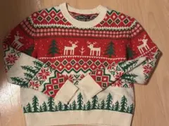 クリスマス柄 ニットセーター 長袖