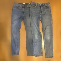 H&M デニムパンツ 2点セット 38 40 綺麗め