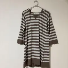 【最終値下げ】コンジェペイエ　ボーダーニットチュニック