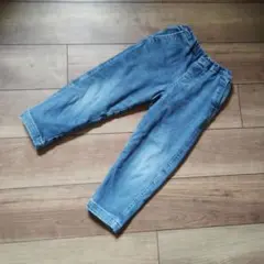 UNIQLOデニム裏起毛パンツ 110cm