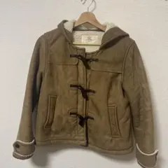 ブラウン ダッフルコート フード付き