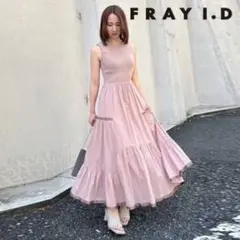 FRAY I.D　フレイアイディー　ギャザーティアードワンピース　新木優子さん FRAY I.D フレイアイディー ギャザーティアードワンピース 新木優子