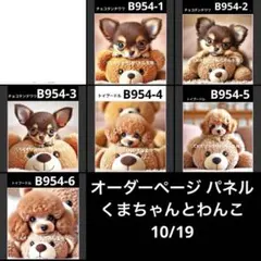 オーダーページ パネル くまちゃんとわんこ 10/19