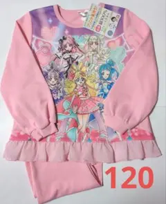 キミとアイドルプリキュア　光るパジャマ　120cm