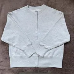 アーバンリサーチドアーズ コットンスウェットカーディガン Mサイズ　ライトグレー
